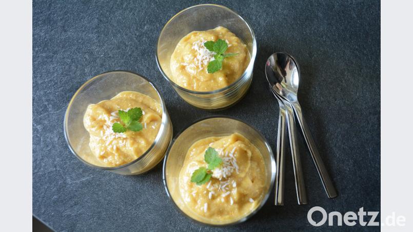 Die "Exotic Nice-Cream" basiert auf gefrorenen Bananen, ganz ohne Zuckerzusatz, ohne Eismaschine und schnell zubereitet. Gabi Schönberger