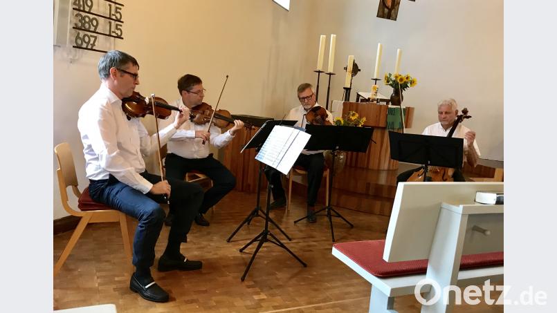 Weniger bekannte Werke von Bach und Felix Mendelssohn-Bartholdy stehen auf dem Programm des Streichquartetts beim Benefizkonzert in der evangelischen Kirche Altenstadt. cr
