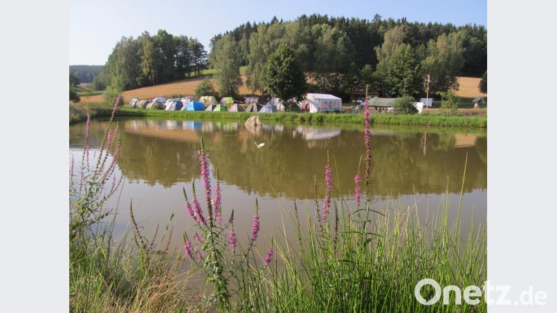 Einen idyllischen Zeltplatz haben sich die rund 100 Ministranten aus Pfreimd für ihr Camp in Gleiritsch ausgesucht. bl