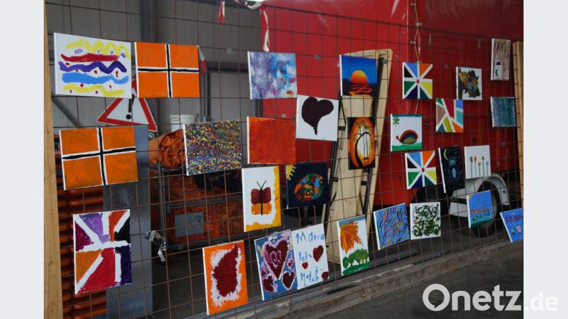 Groß war die Palette der Bilder, die von den Kindern in den drei Tagen geschaffen wurde. weu
