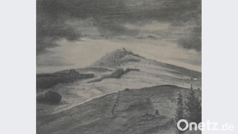 Der Bayreutherin Christiane von Sobbe verdankt das Kemnather Museum viele Exponate aus dem Besitz der Adelsfamilie von Lindenfels. Dazu zählen auch die Bilder „Armesberg“ (Abbildung) und „Der gute Hirte“ der letzten Wolframshofer Baronin Christa von Lindenfels, die unter ihrem Mädchennamen von der Schulenburg malte und zeichnete. bjp