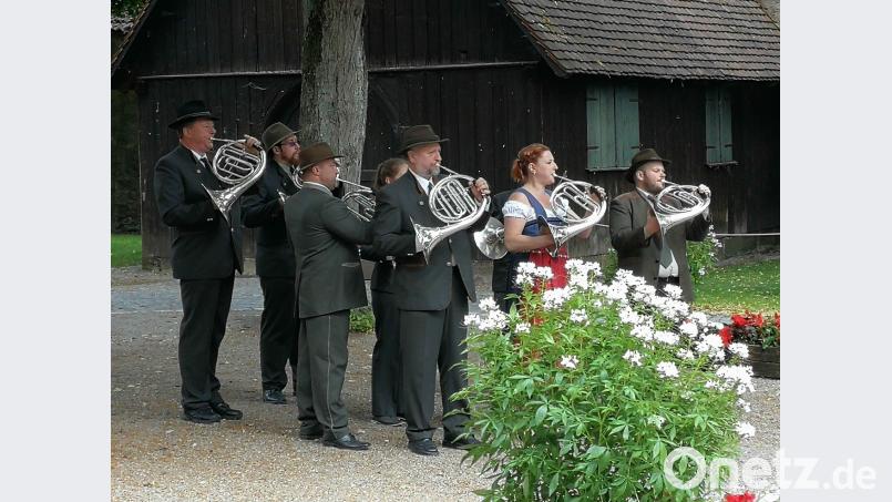 Die Bläsergruppe &quot;Corni di Egra&quot; beim Wettbewerb in Dinkelsbühl. exb