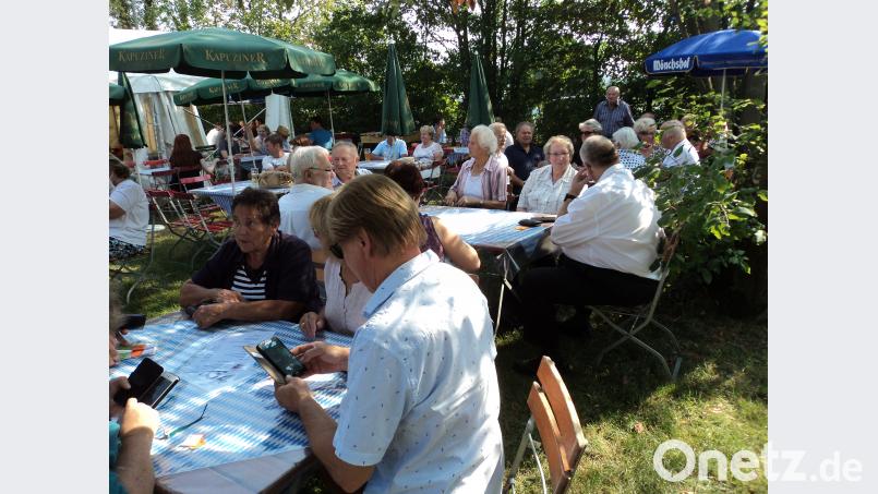 Unter den Bäumen und Sonnenschirmen konnten es die Gäste in der Hitze gut aushalten. ksi