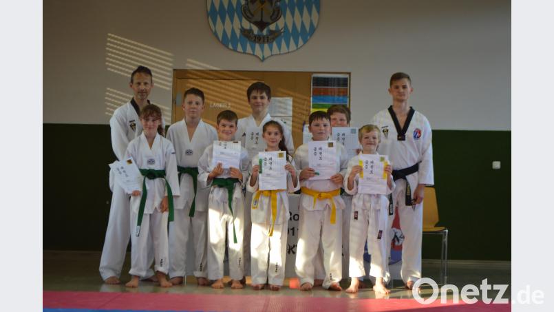Die erfolgreichen Sportler der Sparte Taekwondo im TuS Rosenberg. exb