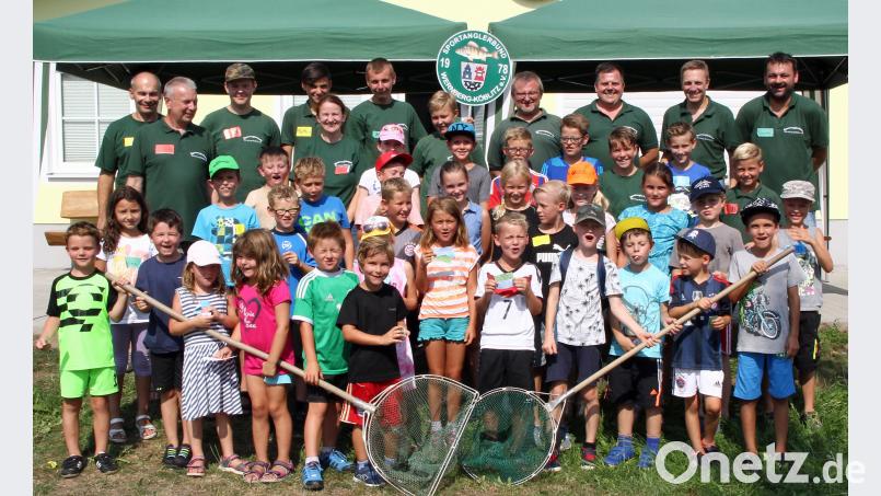 34 Kinder hatten großen Spaß bei der Ferienprogramm-Veranstaltung des Sportanglerbundes. Weidner