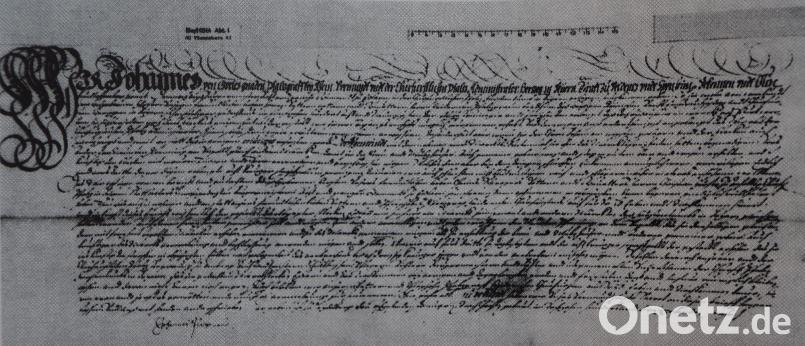 Zu Heidelberg verlieh am 18.1.1613 Pfalzgraf Johann den Eslarnern die Marktrechte. gz