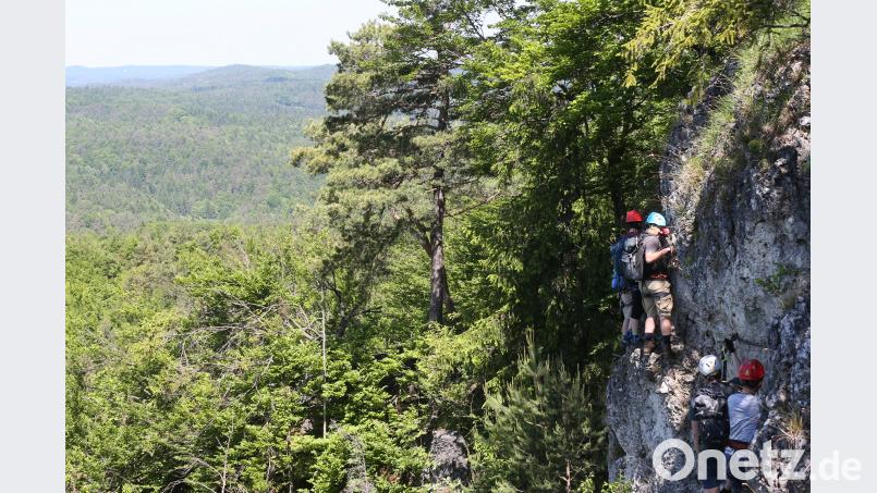 Einer von vielen Tourismus-Trümpfen der Region: Klettern am Höhenglückssteig. Bernd Müller