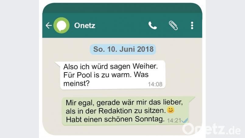 Ein Best-of unserer Whatsapp-Irrläufer. Onetz