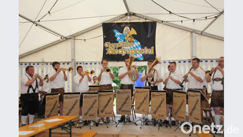 Für alle Musikkenner ein Ohrenschmaus: der Auftritt der „Blechapostel“ beim Kinifest. frd