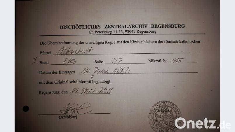 Bescheinigung arw