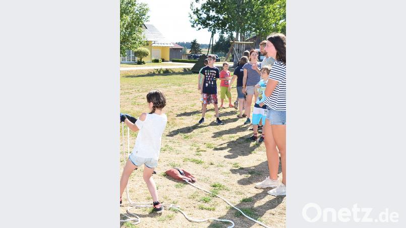 Nur wenige Kinder nehmen am Ferienprogramm der Schützen teil. fjo