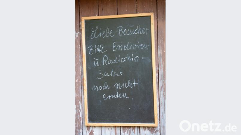 Die Tafel ist neu: Auf ihr finden die Besucher künftig nützliche Tipps oder Hinweise zur Gartennutzung. Gabi Schönberger