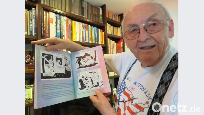 In seiner Studienzeit hat Hans-Georg Schulze Karikaturen über sein Studentendasein gezeichnet. ubb