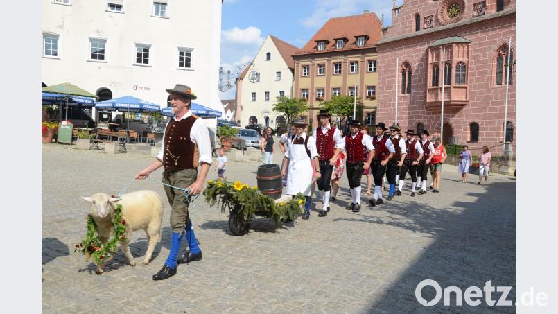 Beim Einholen der Moila geht es durch die historische Sulzbacher Altstadt zu drei Wirtshäusern, wo die Boum ihre Moila auslösen müssen. Bild: mag