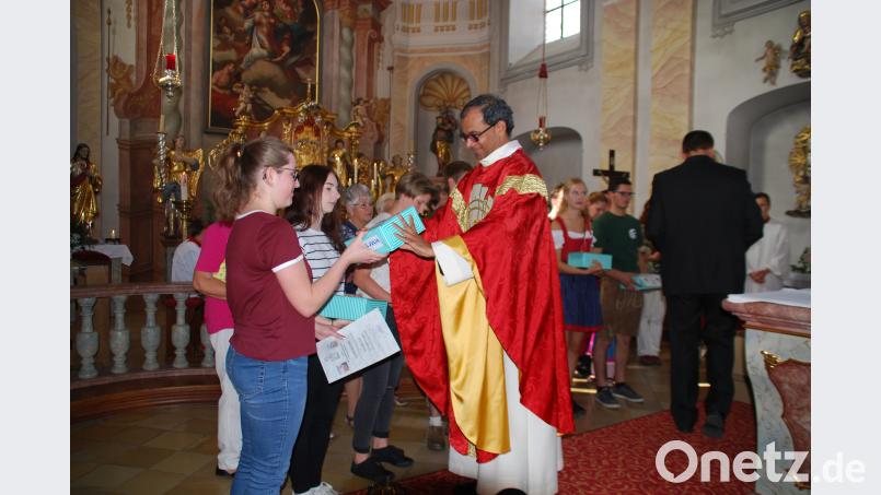 Verabschiedung der ehemaligen Ministranten. enz