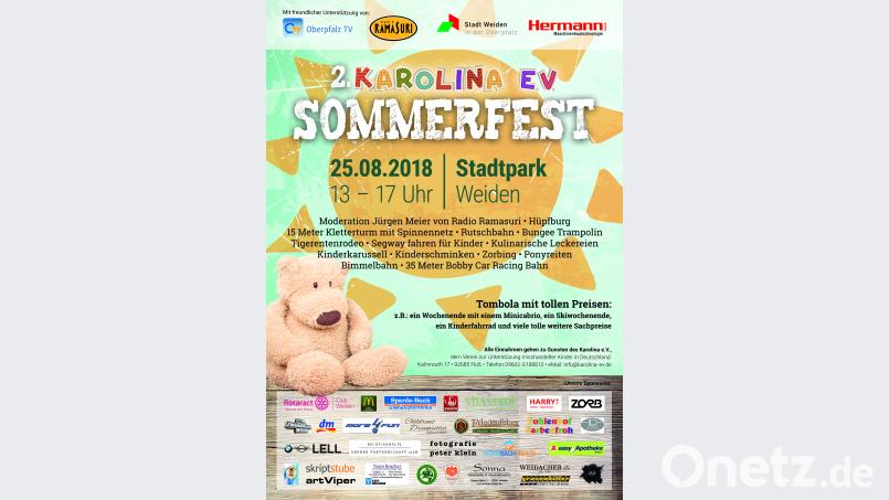 Am 25. August findet im Stadtpark das 2. Sommerfest des Vereins &quot;Karolina&quot; statt. exb