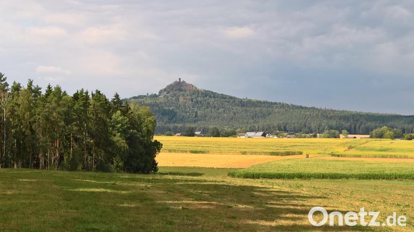 Deutschlands schönstes Naturwunder 2013 leidet. Die Bäume auf der Spitze des ehemaligen Vulkans grüßen bereits vertrocknet braun herab. Hoffentlich erholen sie sich. rpp