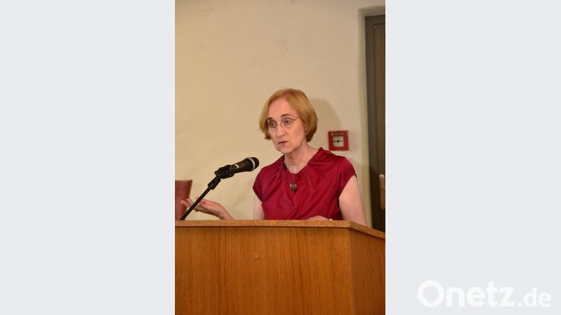 Dr. Annelies Amberger, Hochschule für Philosophie, München spricht über Ellen Ammann, Dr. Maria Probst und Dr. Mathilde Berghofer-Weichner als Wegbereiterinnen und Vorbilder in der Frauenbewegung. Bild: bey