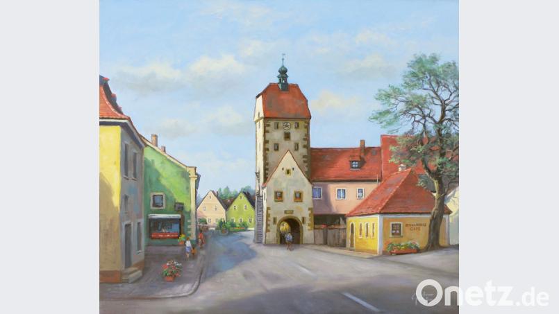 Dieses Exponat, das im Innenhof des malerischen Anwesens zu sehen sein wird, schafft durch sein Motiv den Bezug zu Vilseck. Bild: exb