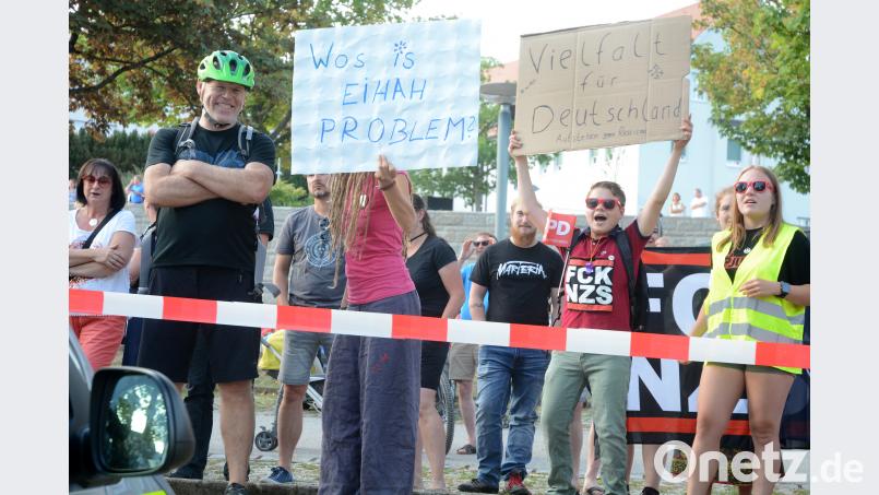 Protestveranstaltung der SPD zur AfD Wahlversammlung Bild: Gabi Schönberger