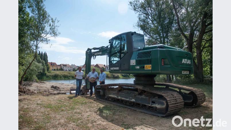 Im Bereich des Ledermühlwegs wurde die Naab renaturiert. Dazu mussten rund 5000 Quadratmeter Erdreich bewegt werden. Bild: cfd