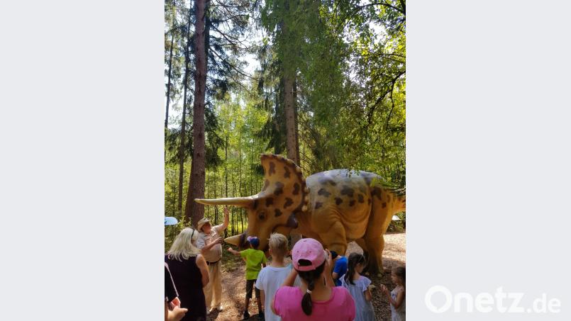 Im Dinopark Denkendorf gab es viel zu entdecken. Bild: exb