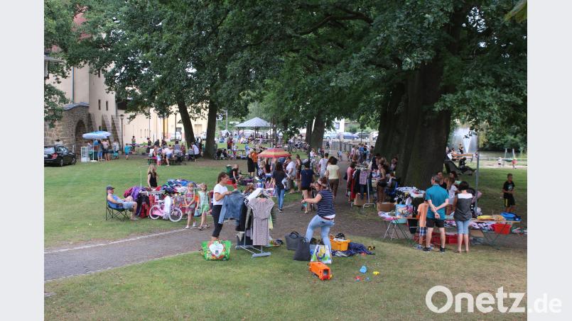Kinderflohmarkt in Grafenwöhr. Bild: sne