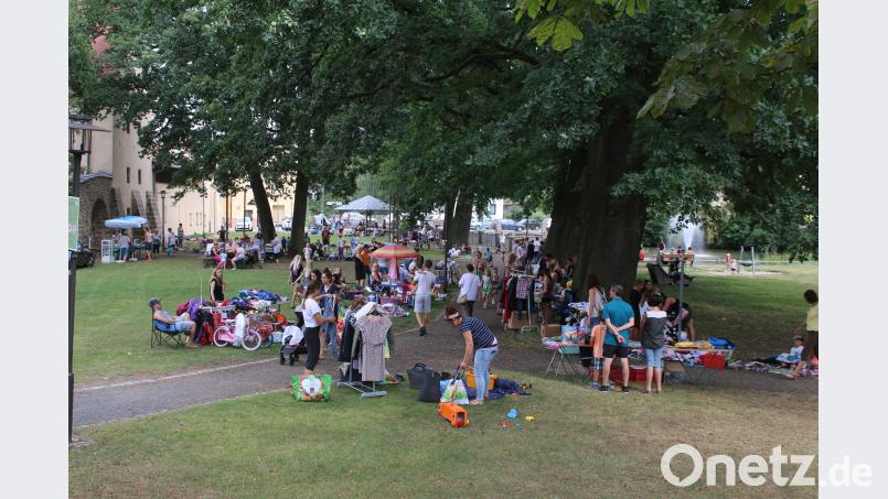 Kinderflohmarkt in Grafenwöhr. Bild: sne