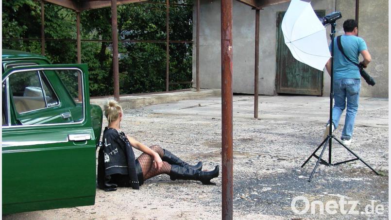 Der Fotograf und sein Model: Szenen wie diese konnte man häufig beobachten beim Goetz-Schautag. Bild: ld