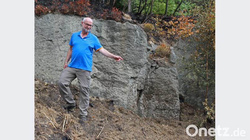 Der stellvertretende Leiter des Forstbetriebs hat Sorgen. Ingo Greim berichtet von vier Waldbränden in jüngster Zeit. Bild: nm Bild: nm