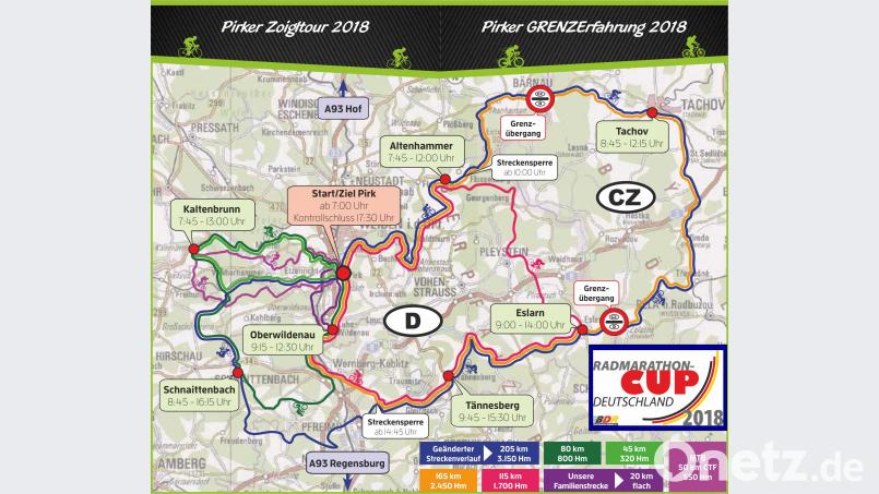 Sieben Strecken für jeden Anspruch bietet die Pirker Zoigltour. Bild: fz