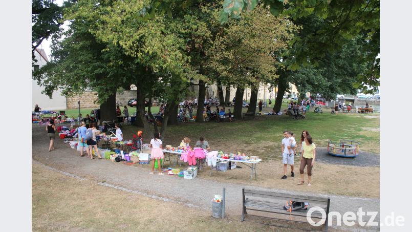 Kinderflohmarkt in Grafenwöhr. Bild: sne