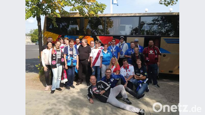 Hertha- und Club- Fans vereint. Bild: jma