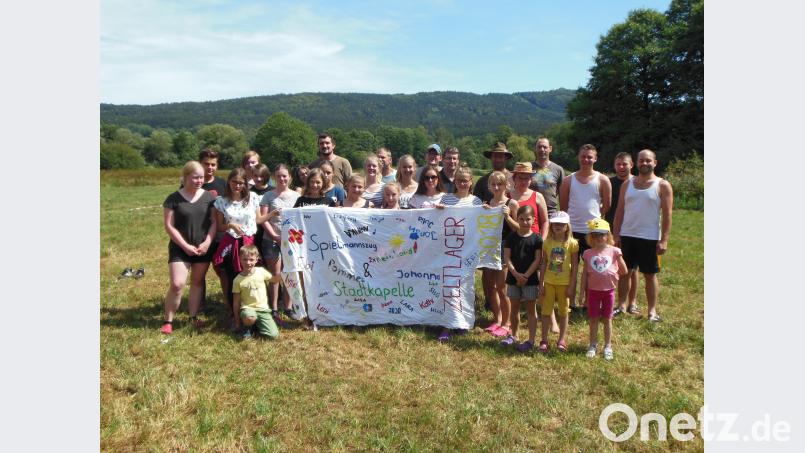Der Spaß stand beim Zeltlager von Stadtkapelle und Spielmannszug im Vordergrund. Bild: ekl