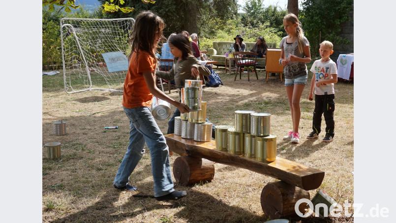 Der Spieleparcours für die Kinder wurde gerne genutzt. Bild: eib