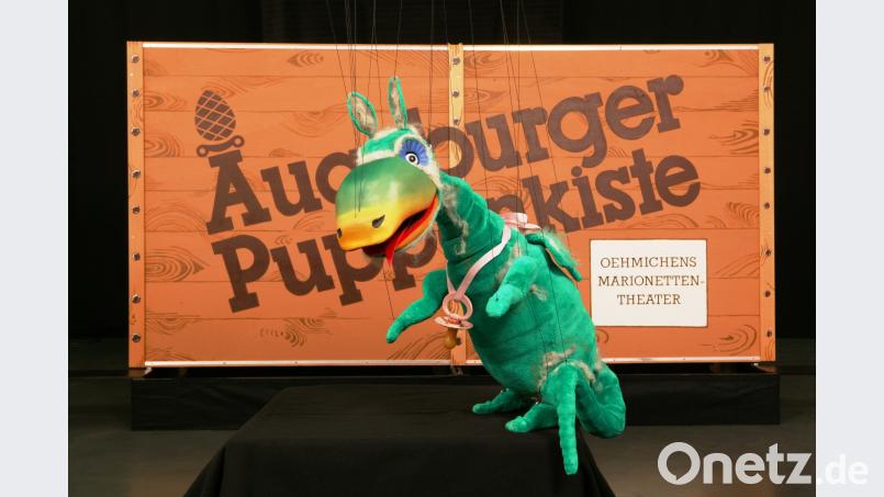 Der kleine Saurier "Urmel" kommt im November nach Brand und erzählt den Besuchern die Geschichte von seiner großen Reise. Bild: ld