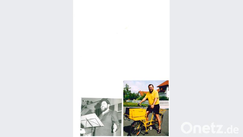 "Ich bin a echtes Schirmitzer Kind" sang der Neustädter beim "Gemeindespiegel" am 10. Januar 1987 in der Mehrzweckhalle. Die Schirmitzer haben Artur Nickl auch mit dem Fahrrad als Postzusteller in bester Erinnerung. Bild: du