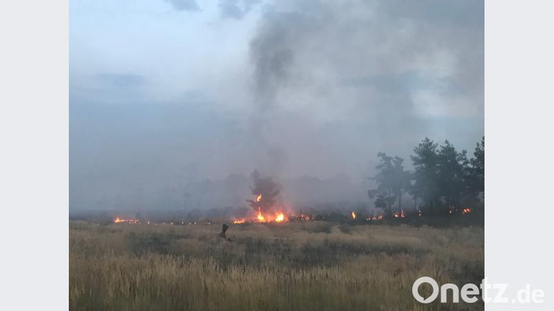 Brand im Truppenübungsplatz Grafenwöhr. Bild: mor