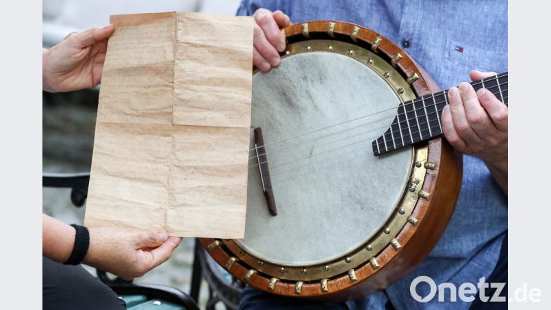 Der Brief war zusammengefaltet wie ein Ziehharmonika. Bild: Jan Woitas/dpa