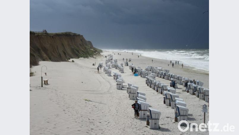 So kennt man Sylt: Der Strand von Kampen. Bild: mr
