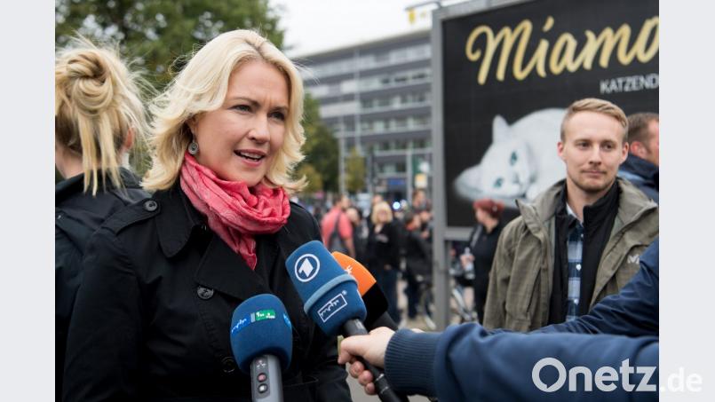 Manuela Schwesig, sozialdemokratische Ministerpräsidentin von Mecklenburg-Vorpommern ist nach Chemnitz gekommen. Bild: Monika Skolimowska