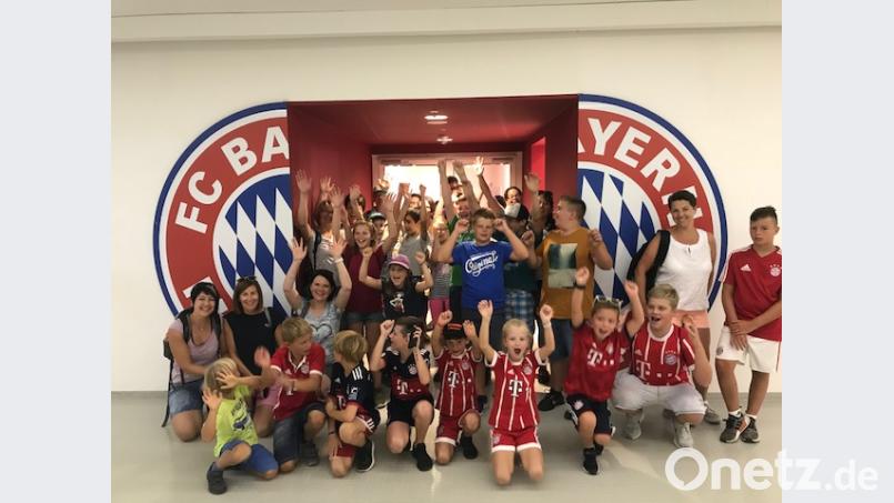 Erste Station für die Ammerthaler Gruppe ist die Allianz-Arena. Bild: e