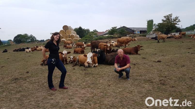 Sandra Kleimann und Stefan Beßler auf dem Demeterhof Walz in Schäflohe. Sie sind nicht nur die kaufmännischen Initiatoren, sondern koordinieren auch die Kommunikation zwischen Verbraucher, Ernteteiler und Landwirt. Bild: SoLaWi Stadt, Land, Beides
