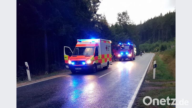 Die Feuerwehrleute aus Kemnath waren gerade auf der Rückfahrt vom Brandeinsatz, als Sie zum Unfall nahe Alm-Hofstetten unmittelbar hinzukamen. Bild: mde