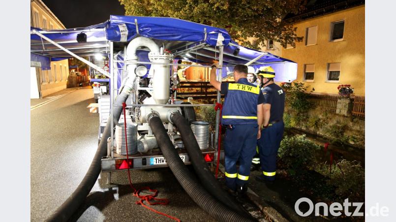 Die Großpumpe des THW schafft 5000 Liter Wasser in einer Minute. Bild: exb