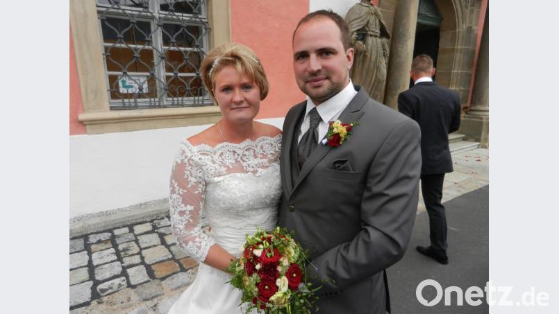 Das Brautpaar Stefanie und Roland Henfling. Bild: nn