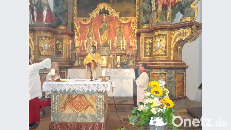 Der Festgottesdienst fand in der Barbara-Kirche auf dem Eixlberg statt. Bild: hm