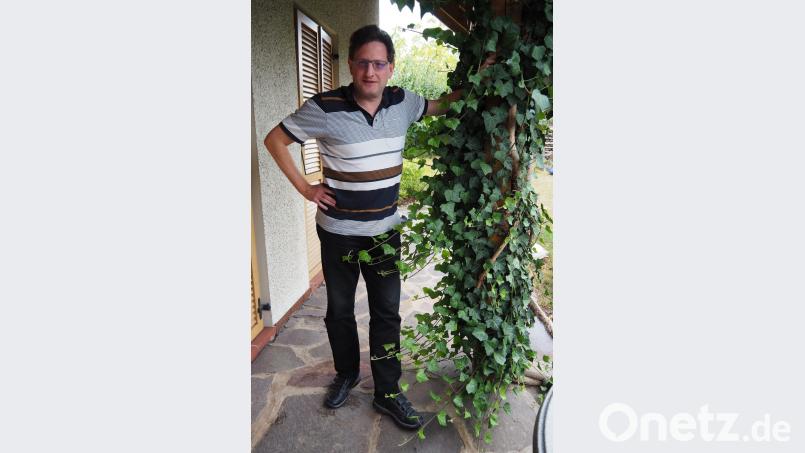 Zurück in Deutschland. Von Reisestrapazen ist bei Bernd Wohlgut nichts zu bemerken. Bild: Bühner