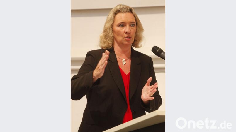 Bayerns Familienministerin Kerstin Schreyer erläuterte die neue Familienförderung der Staatsregierung. Bild: Hirsch