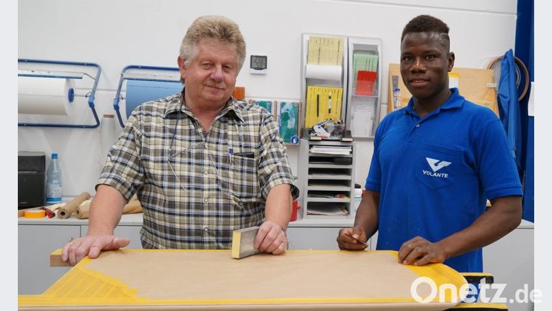 Erich Sperber und Maba Kante. Bild: Alexander Unger